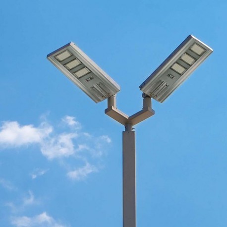 Lampa stradala cu panou fotovoltaic 40W