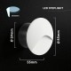 Spot led 3W rotund pentru scara 